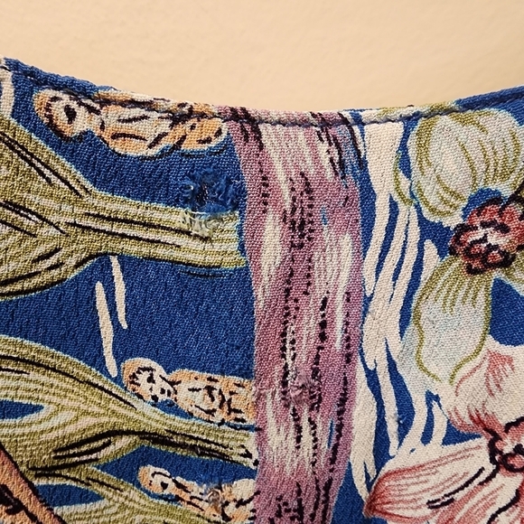 LUCY LOVE vintage floral midi dress size M - Picture 8 of 11